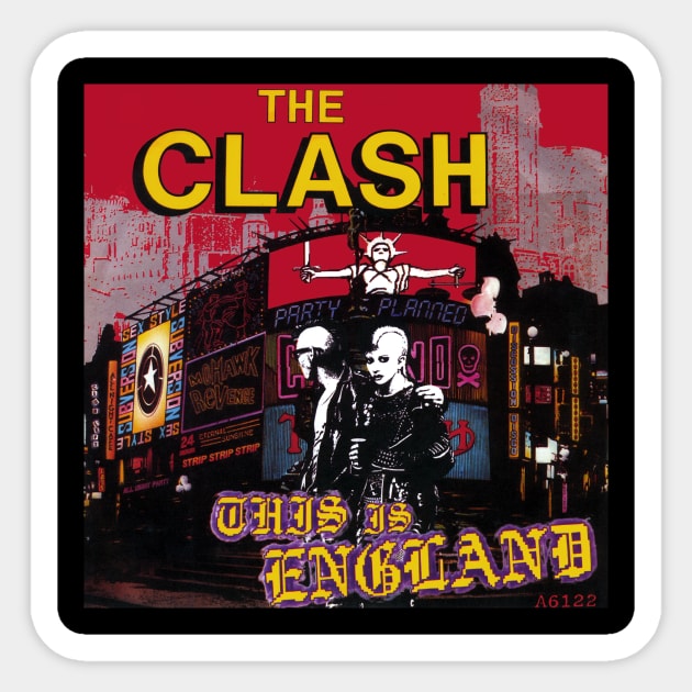 The Clash - This Is England Sticker by I love drawing 